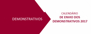 Calendário de Envio dos Demonstrativos 2017