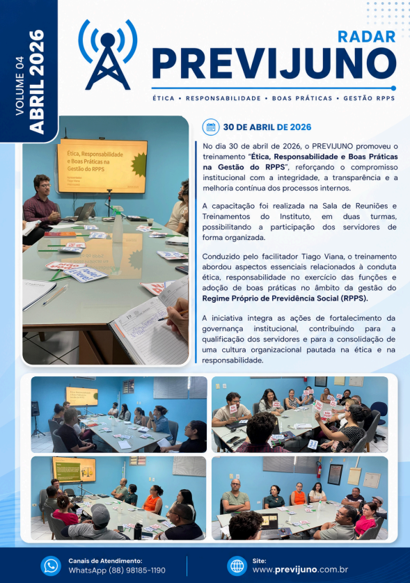 Ações de Diálogo e Informativos - Capa Radar Abril